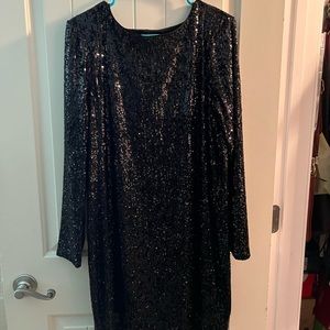 Cute Black Sequin Dress